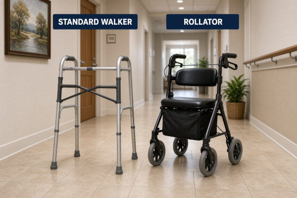 Rollator or Walker? How to Pick the Right One
